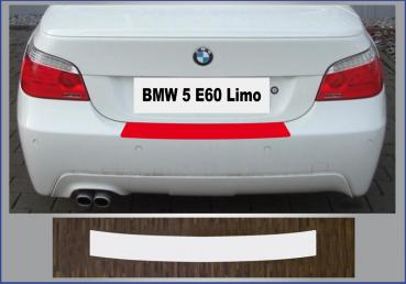 Lackschutzfolie Ladekantenschutz transparent 70 µm für BMW 5er E60 Limousine 2003 - 2010